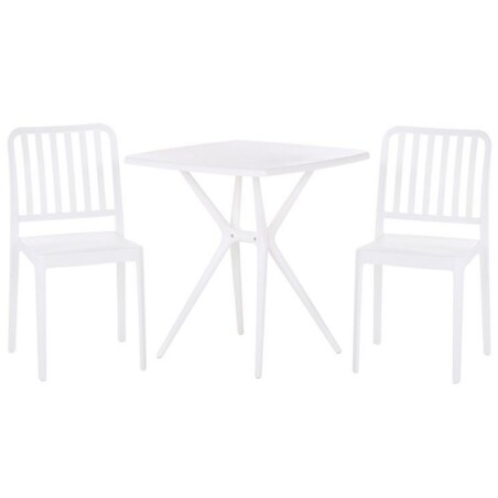 Zestaw mebli balkonowych biały SERSALE
