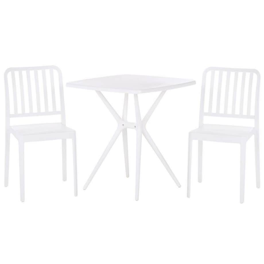 Zestaw mebli balkonowych biały SERSALE