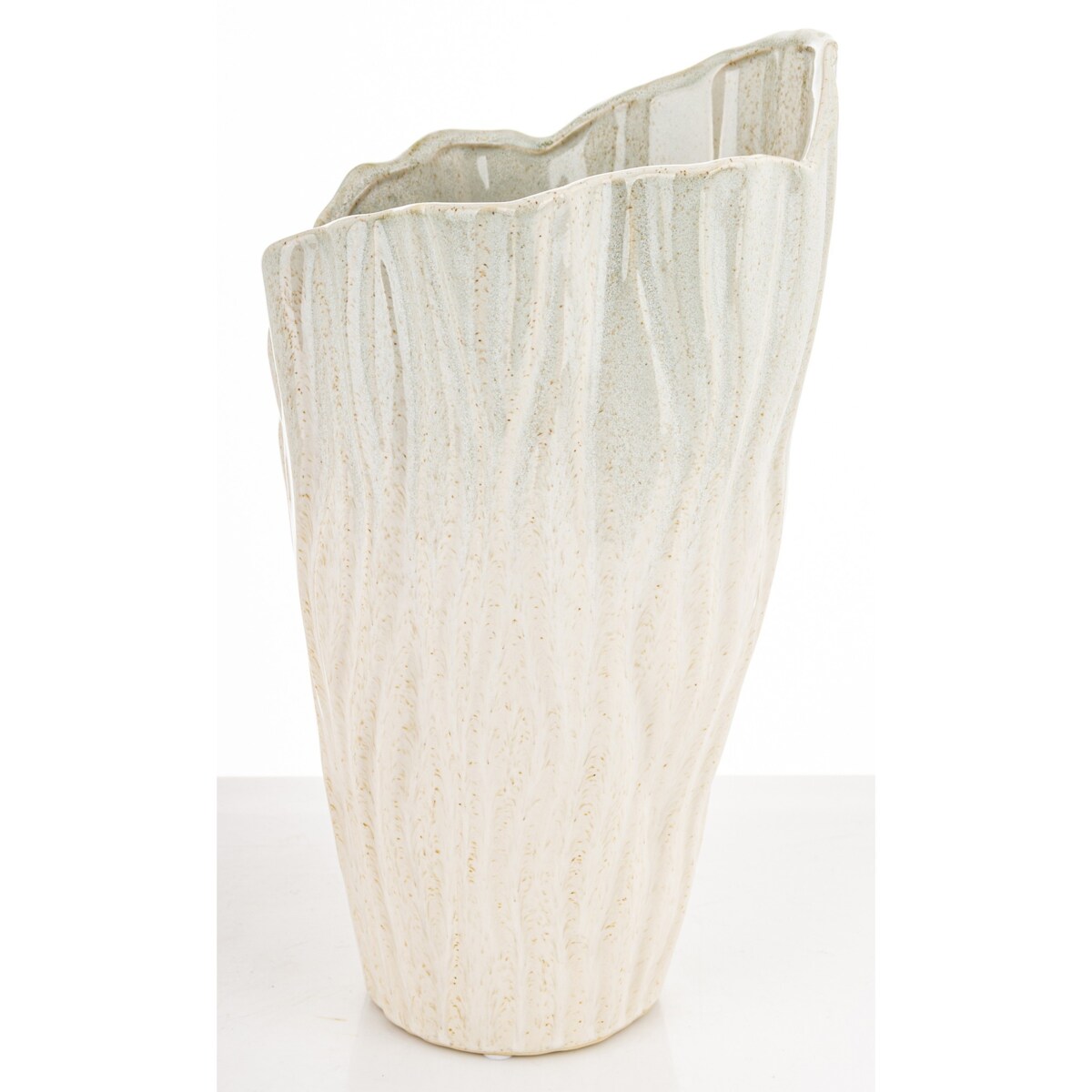 Wazon ceramiczny 33x19x19 cm VAZA-3 big beżowy