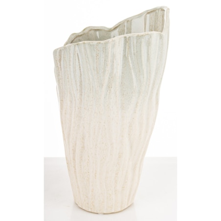 Wazon ceramiczny 33x19x19 cm VAZA-3 big beżowy