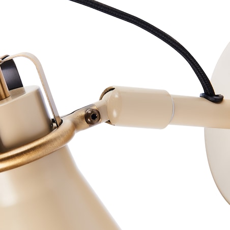 Zestaw 2 lamp ściennych MOYOLA Beżowy Metal Regulowana