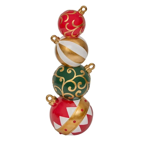 Duża dekoracja świąteczna - stos bombek 122 cm