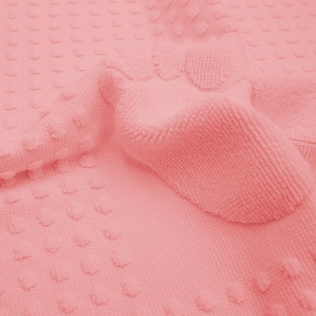 Dywanik łazienkowy 50x70 Stopki, 100% bawełna, kolor ciemny róż