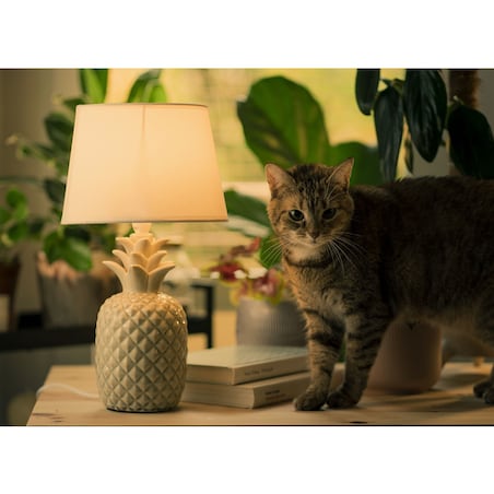 KONSIMO AREDI Lampa stołowa kolor biały