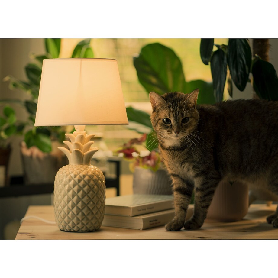 KONSIMO AREDI Lampa stołowa kolor biały