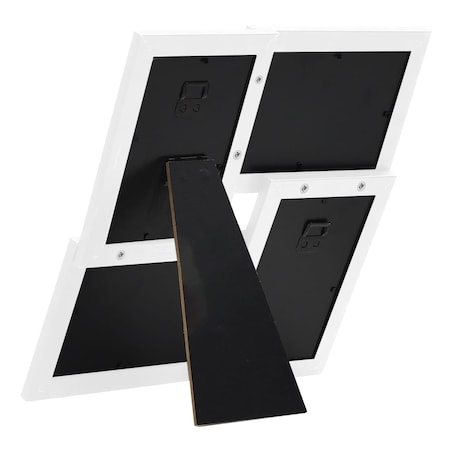 vidaXL Ramka na 4 zdjęcia 10x15 cm, biała, MDF