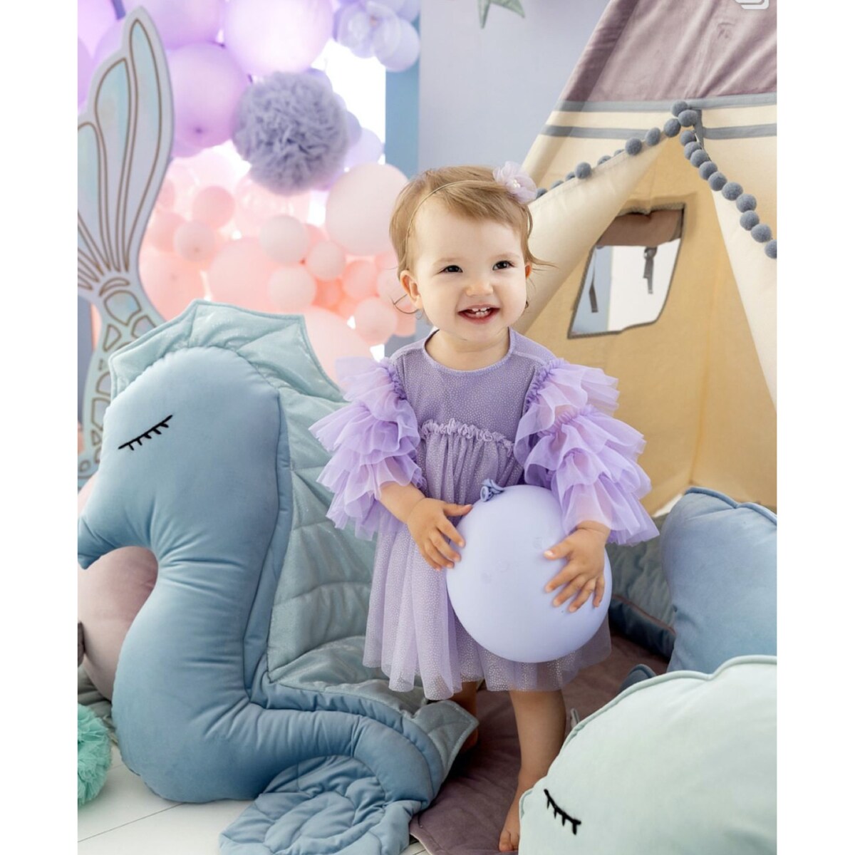 Niebieska poduszka konik morski