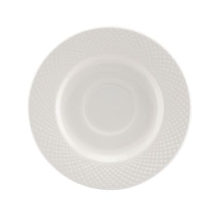 VILLA ITALIA Filiżanka do espresso porcelanowa 100 ml ze spodkiem BARI WHITE