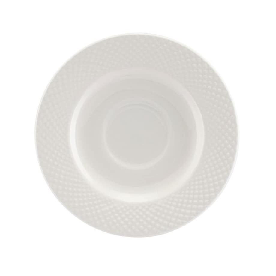 VILLA ITALIA Filiżanka do espresso porcelanowa 100 ml ze spodkiem BARI WHITE