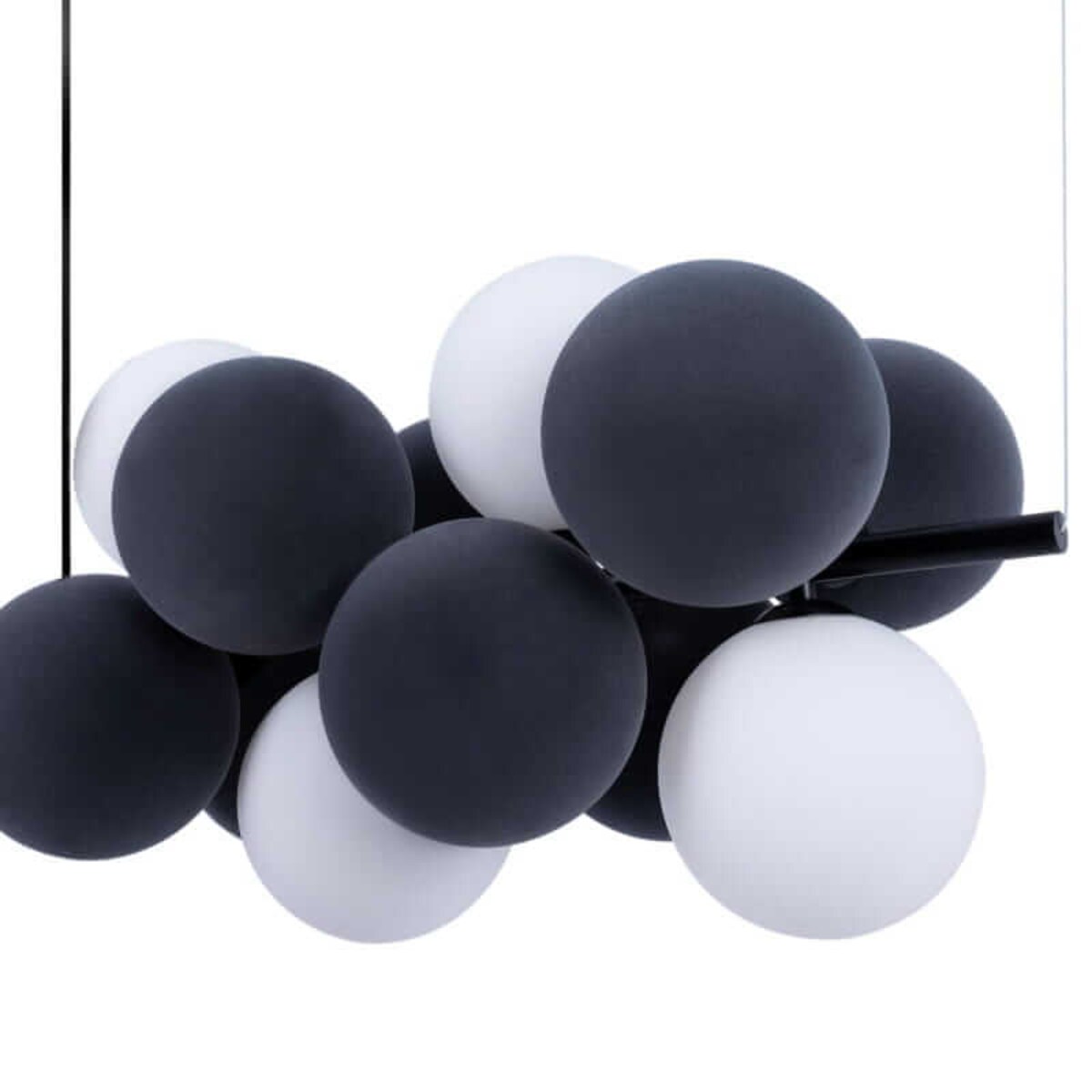 Lampa kulista wiesząca Vino ABR-GRAPPA-H-S Abruzzo balls czarne białe