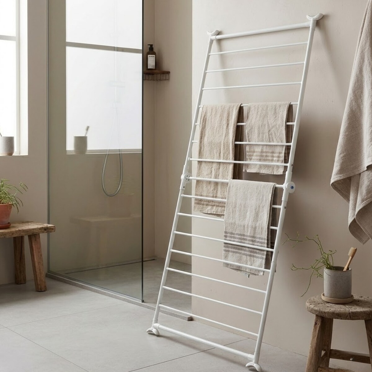 Suszarka na pranie łazienkowa, na wannę, 70 x 79 cm, MALO