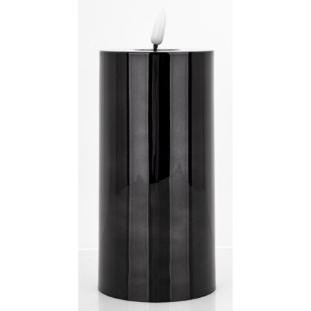 Świeca LED z tworzywa sztucznego Timer 17x7,5x7,5 cm BATTI czarna