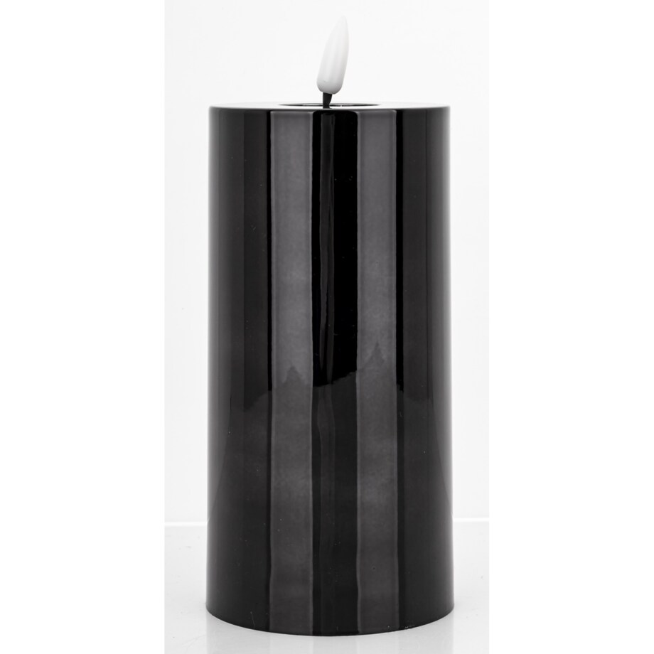 Świeca LED z tworzywa sztucznego Timer 17x7,5x7,5 cm BATTI czarna