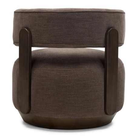 Fotel wypoczynkowy z drewna jesionowego 74x75x73 cm MALICO espresso