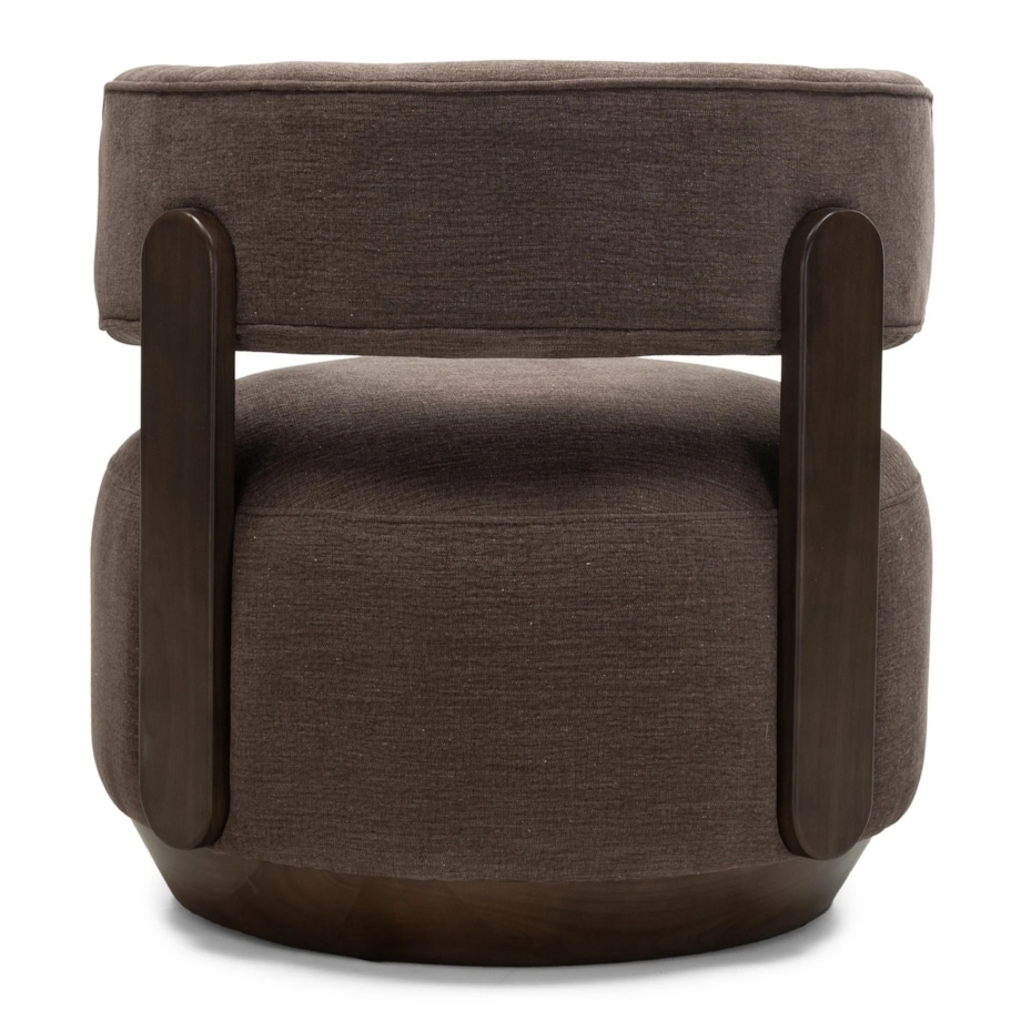 Fotel wypoczynkowy z drewna jesionowego 74x75x73 cm MALICO espresso