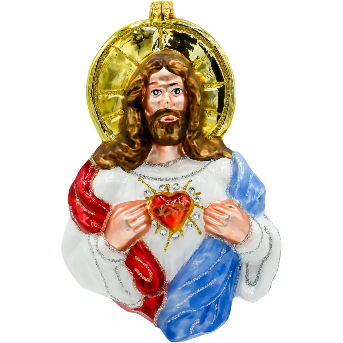 Bombka choinkowa: Jezus Chrystus z Sercem