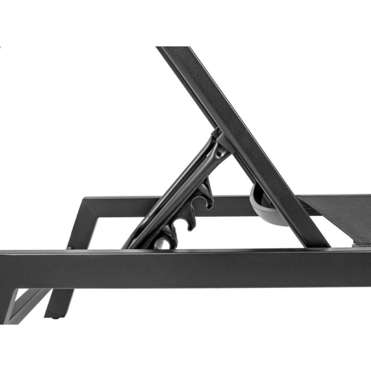 Leżak ogrodowy czarny, Lord