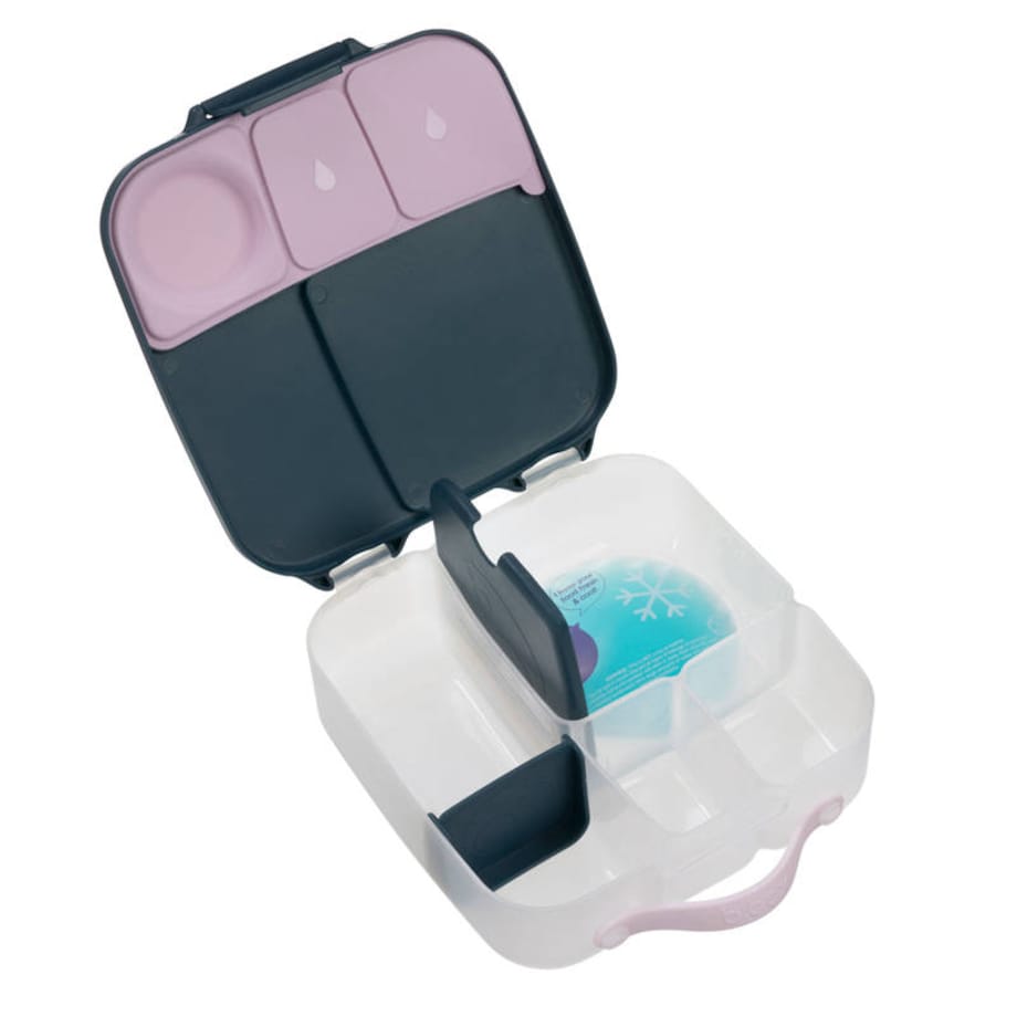 Lunchbox dla dzieci i dorosłych - śniadaniówka z przegródkami i wkładem chłodzącym Indigo Rose, b.box