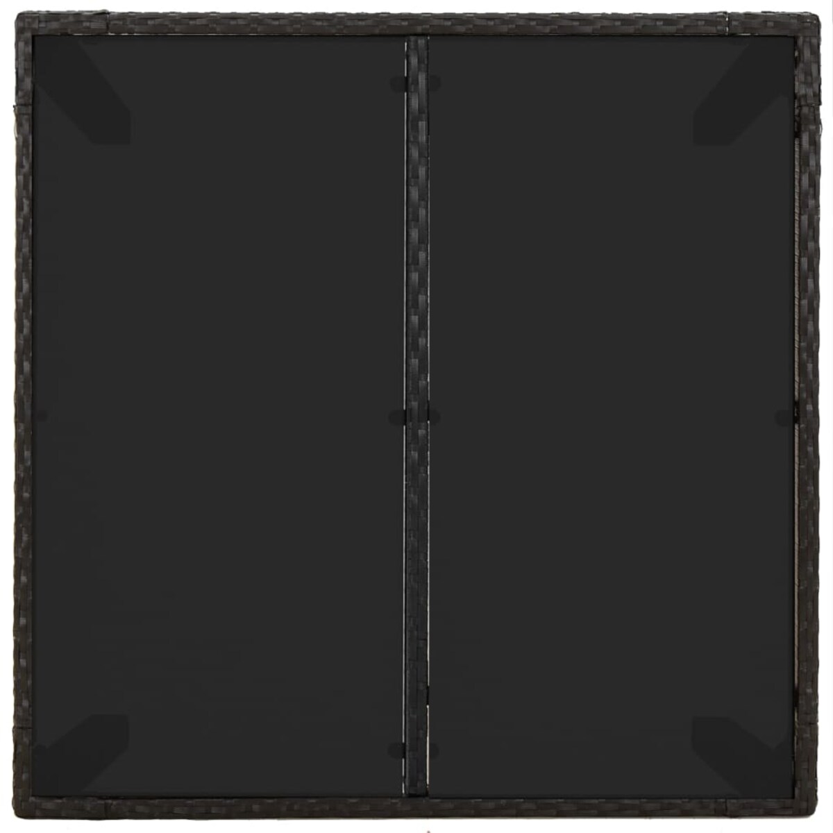 vidaXL 3-cz. zestaw mebli ogrodowych z poduszkami, czarny, rattan PE