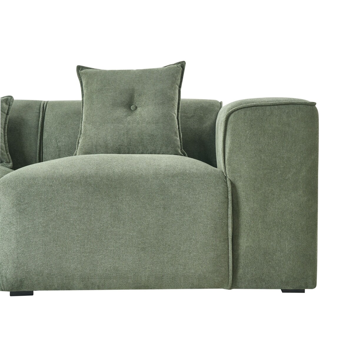 Narożnik prawostronny ciemnozielony DOLVA