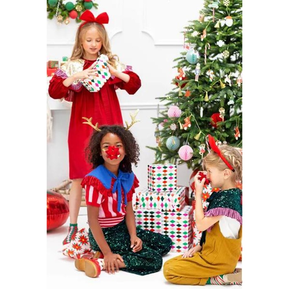 Papier do pakowania - Romby, 70x200cm