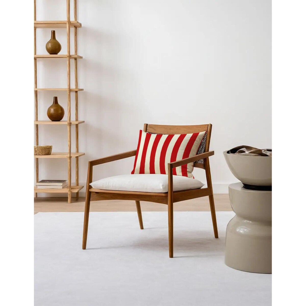 Poduszka świąteczna - klasyczne czerwone pasy