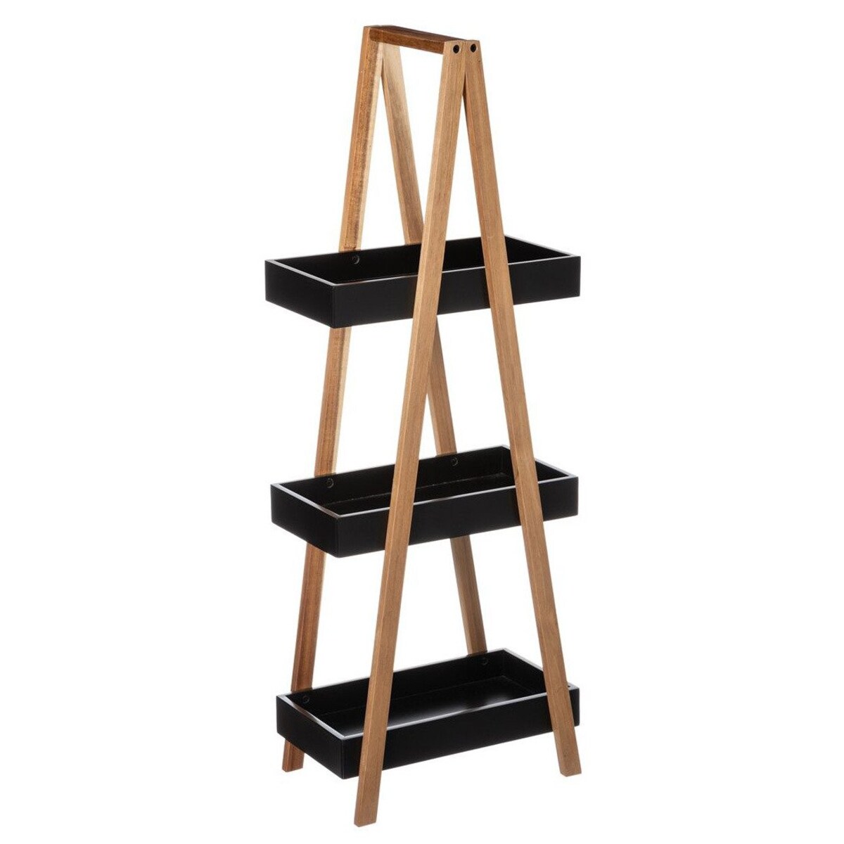 Półka łazienkowa 3 poziomy bambus, wieszak łazienkowy