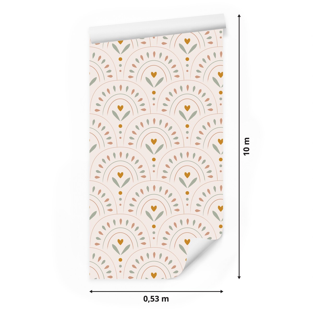 Tapeta Dla Dzieci Kolorowe Wzory w Stylu Boho