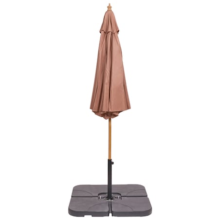 Parasol ogrodowy 270 cm TOSCANA Brązowy