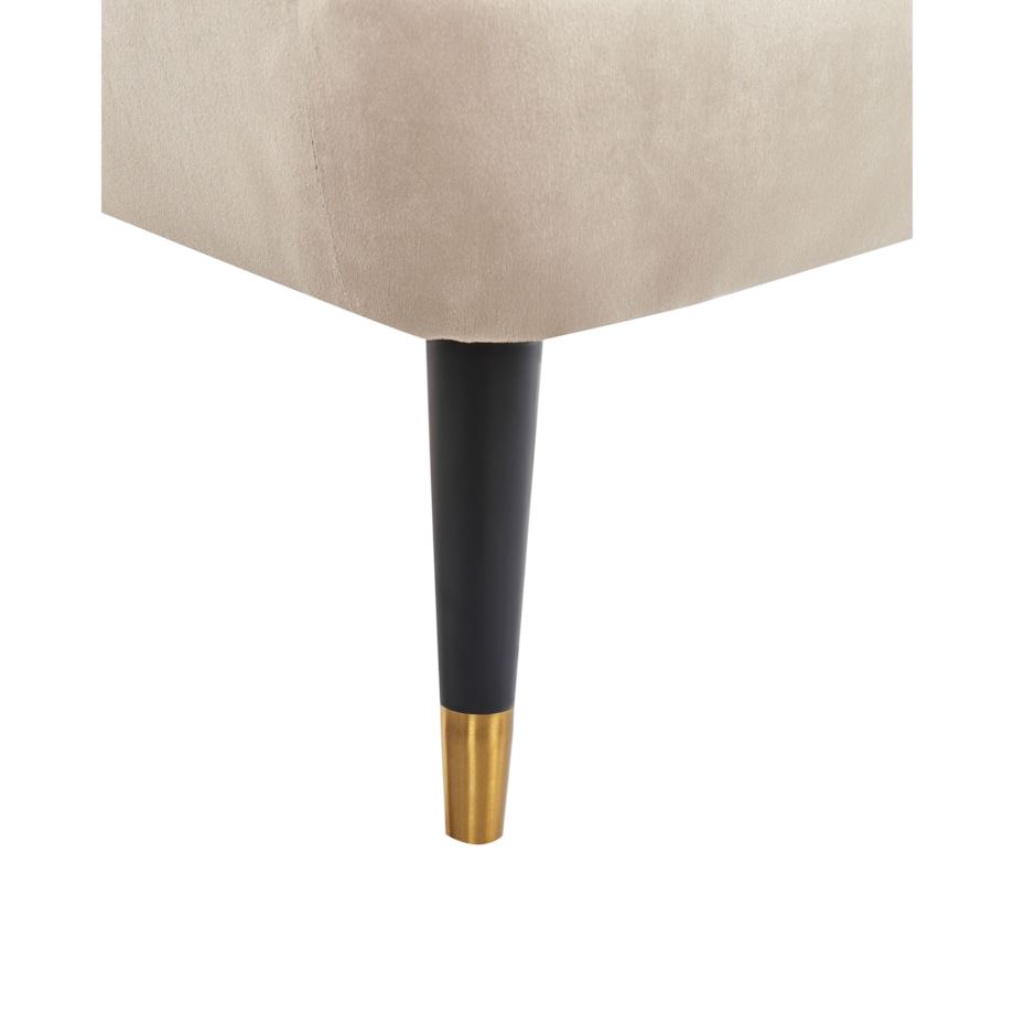 Fotel uszak VARBERG Welur Beżowy