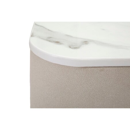 Toaletka Beauty, 120 x 40 x 75 cm, konsola do makijażu, kremowy, złoty, drewno sosnowe, płyta MDF, metal, Mauro Ferretti