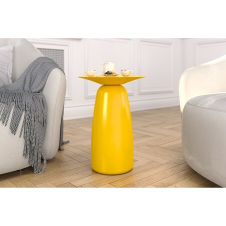 Stolik drewniany różne kolory Baobab 44, kolor żółty