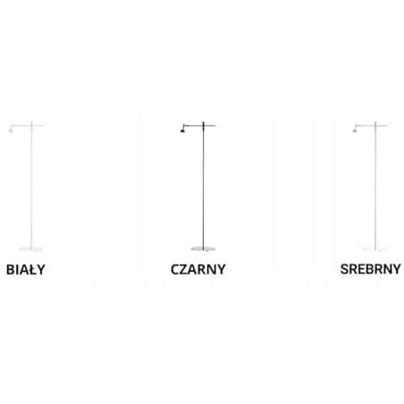 Lampa stojąca podłogowa przegubowa regulowana z abażurem walec 30cm SALIX