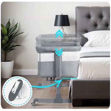 Łóżeczko dziecięce niemowlęce dostawka Nukido składane 0-5m