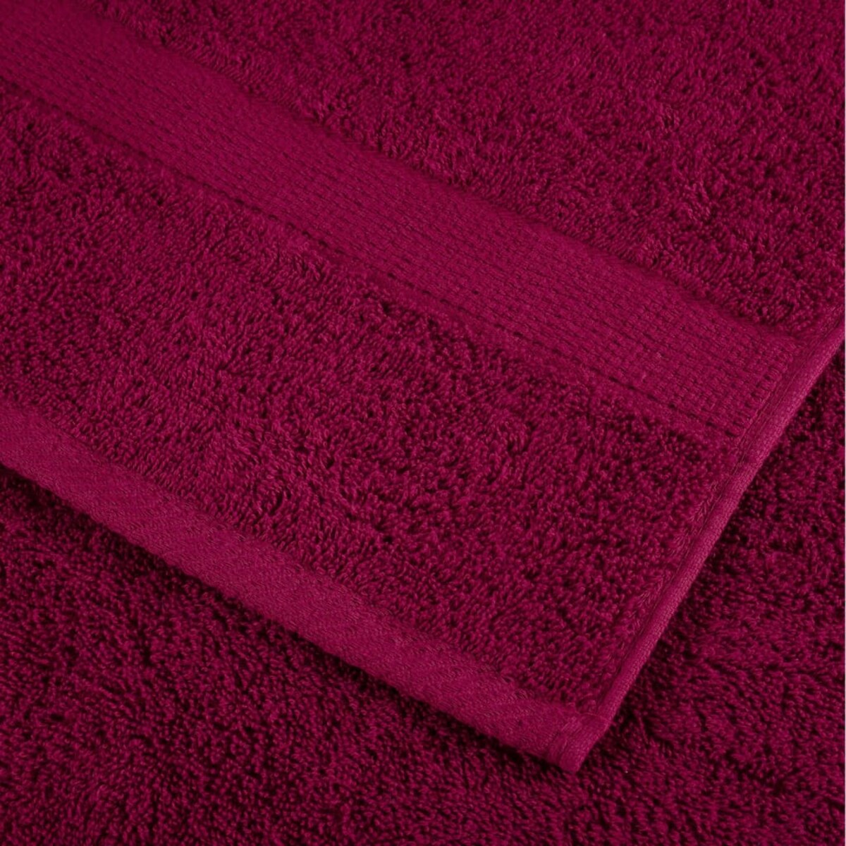 vidaXL 12-cz. zestaw ręczników premium SOLUND, bordowy, 600 g/cm²