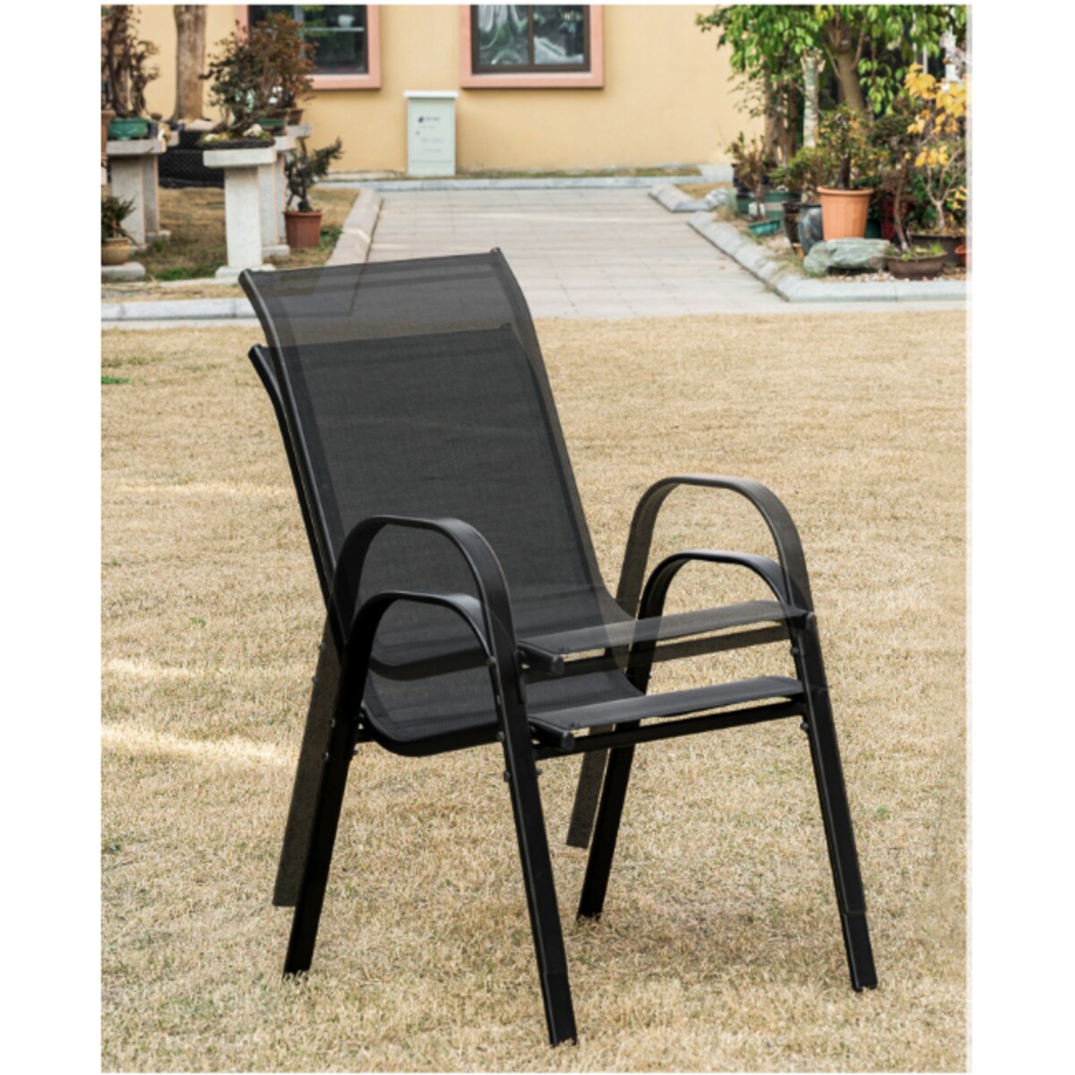 Stół Kwadrat Island 70Cm + 4X Krzesło Sofia Czarne