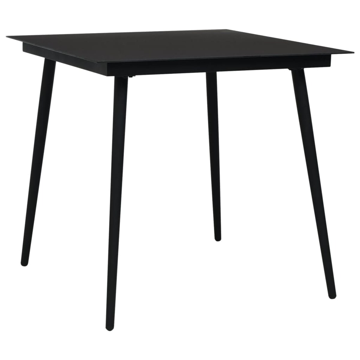 vidaXL 3-częściowy zestaw mebli ogrodowych, rattan PVC, czarny