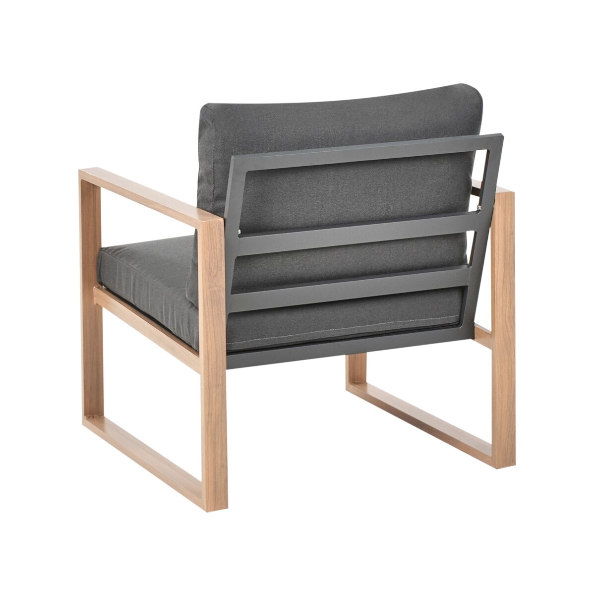 Zestaw ogrodowy ze stolikiem dla 5 osób GELSO Metal Ciemnoszary