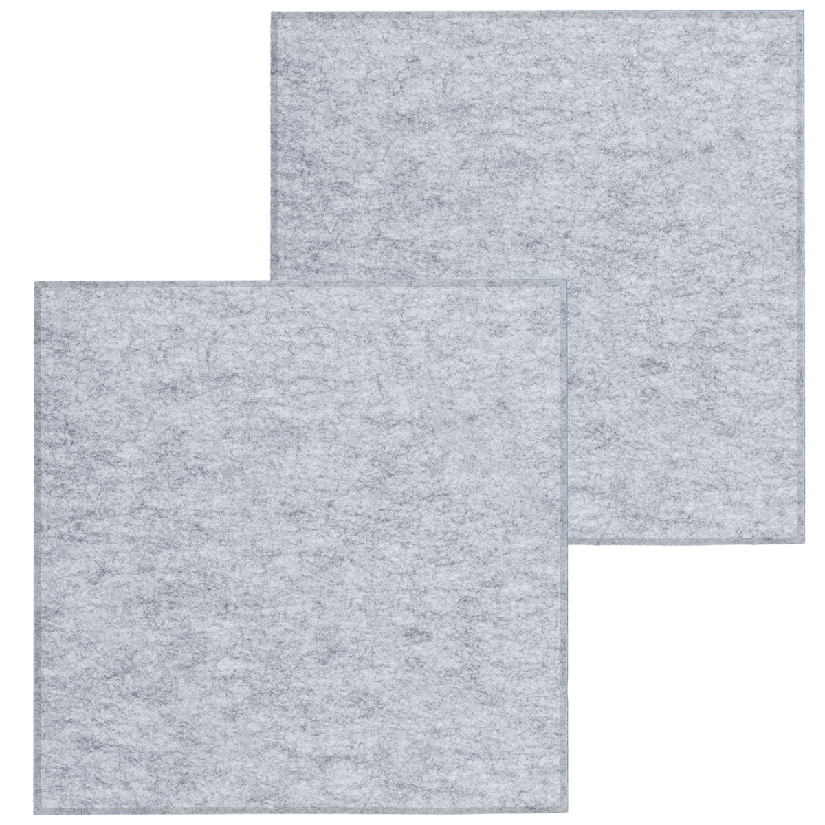 Zestaw 2 szt panel filcowy Felly 40x40 cm płytka kwadrat gładki szary