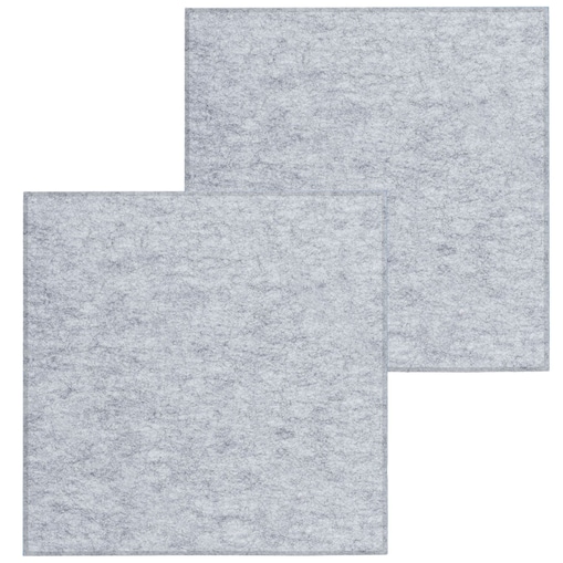 Zestaw 2 szt panel filcowy Felly 40x40 cm płytka kwadrat gładki szary