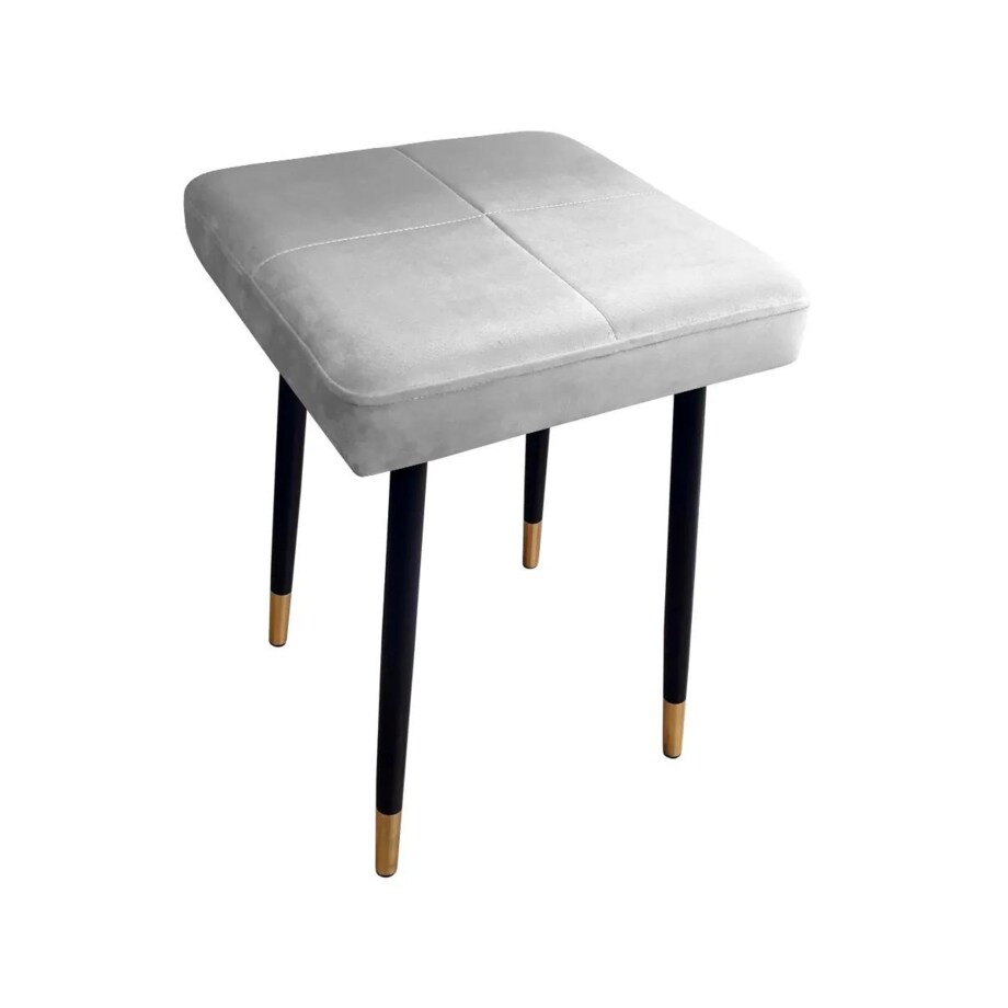 Taboret SQUARE 2 MG VELVET jasno szary