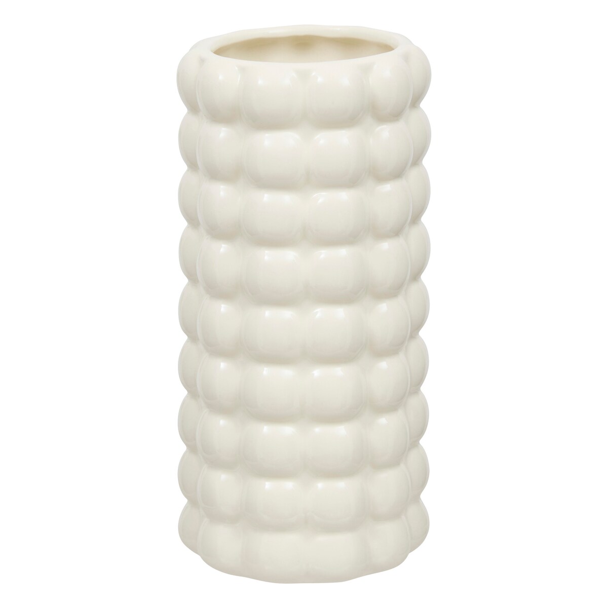 Wazon ceramiczny SKY, Ø 10,5 x 23 cm, biały