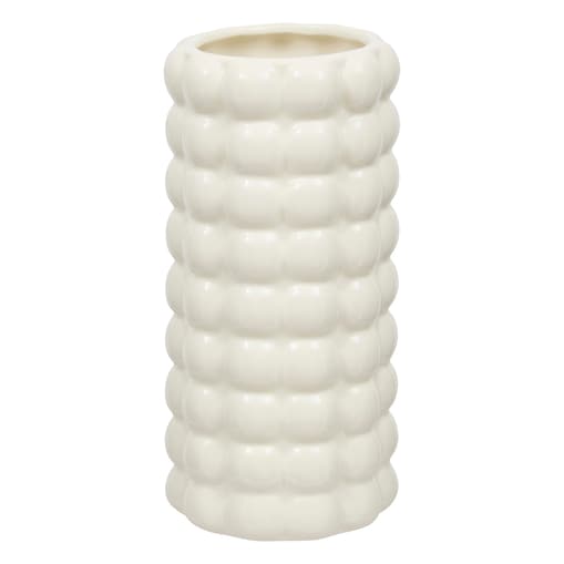 Wazon ceramiczny SKY, Ø 10,5 x 23 cm, biały