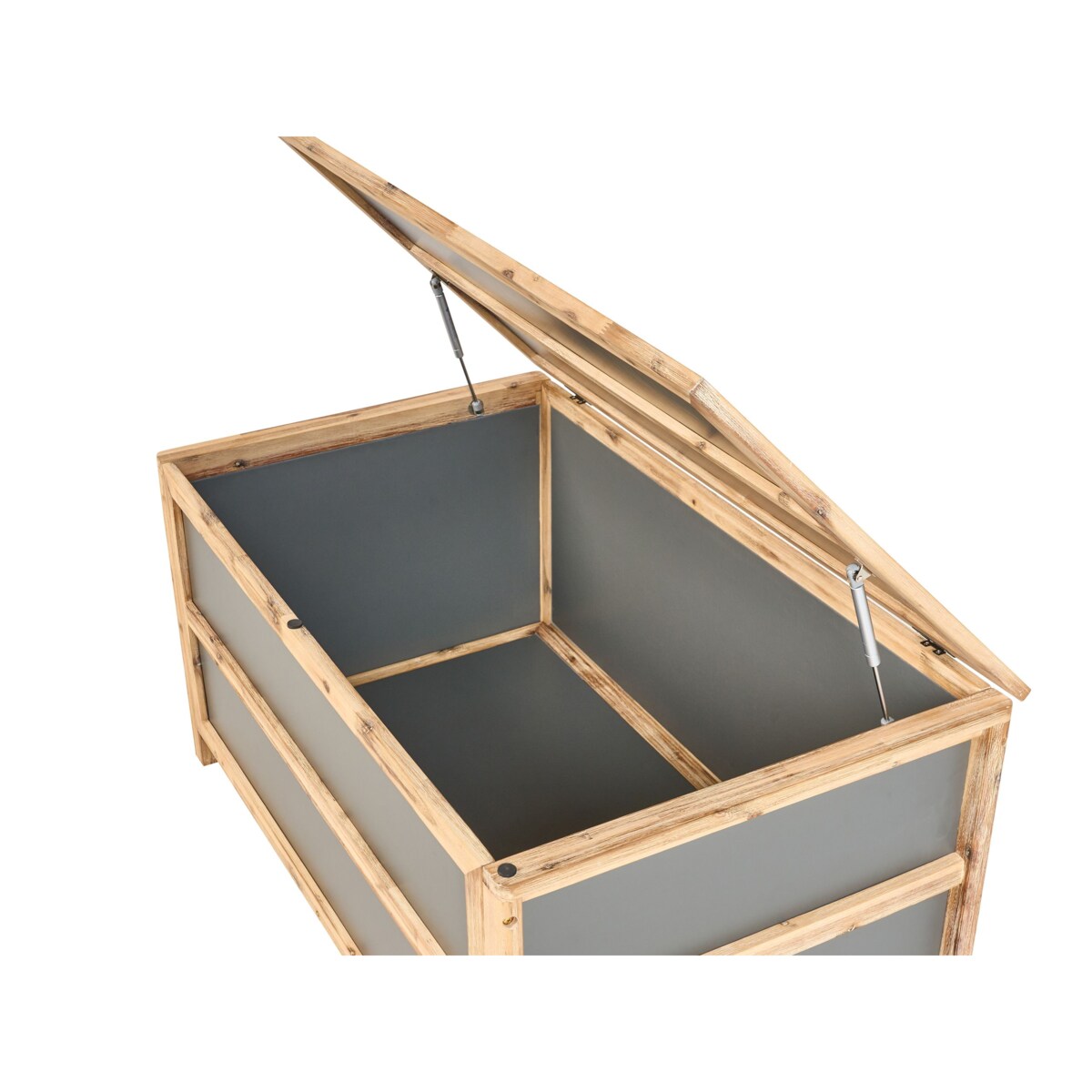 Skrzynia ogrodowa ACATE Beton 121 cm 72 cm Szary