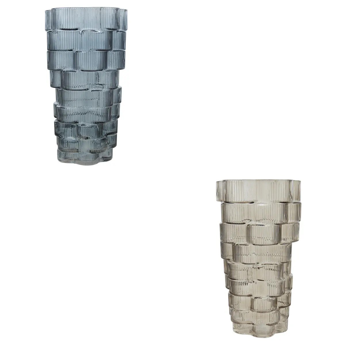 Wazon szklany, niebieski, 30 cm, Sky