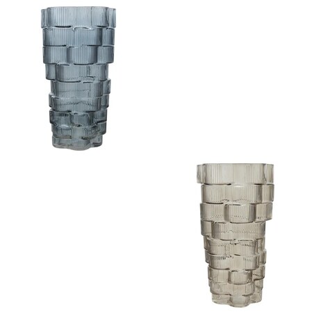 Wazon szklany, niebieski, 30 cm, Sky