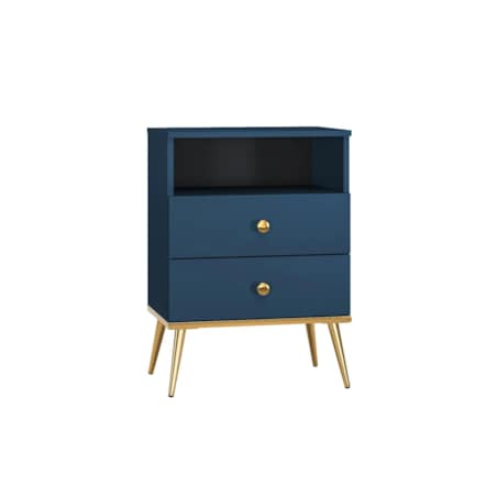Szafka nocna BLU 2S granatowa