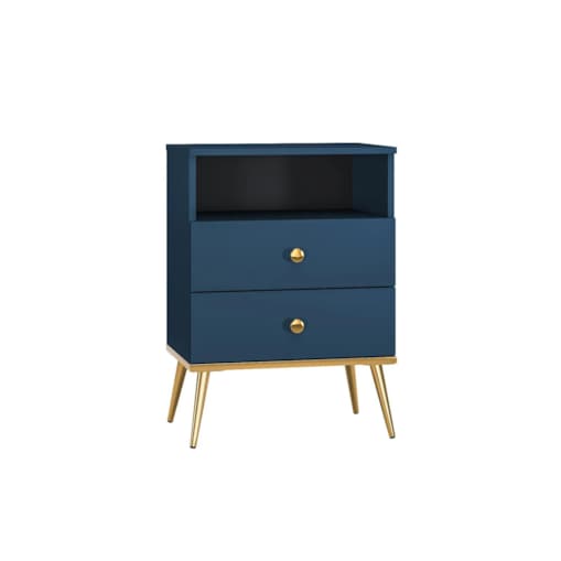 Szafka nocna BLU 2S granatowa