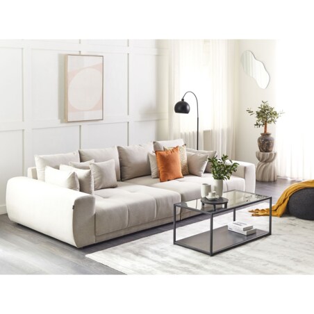 Sofa 4-osobowa beżowa TORPO