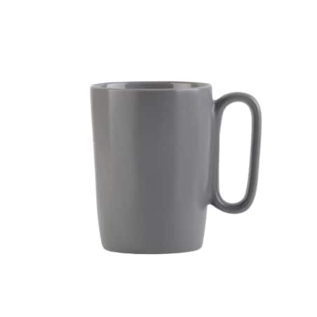 Dwa kubki ceramiczne z uszkiem 250 ml Fuori szare 30015